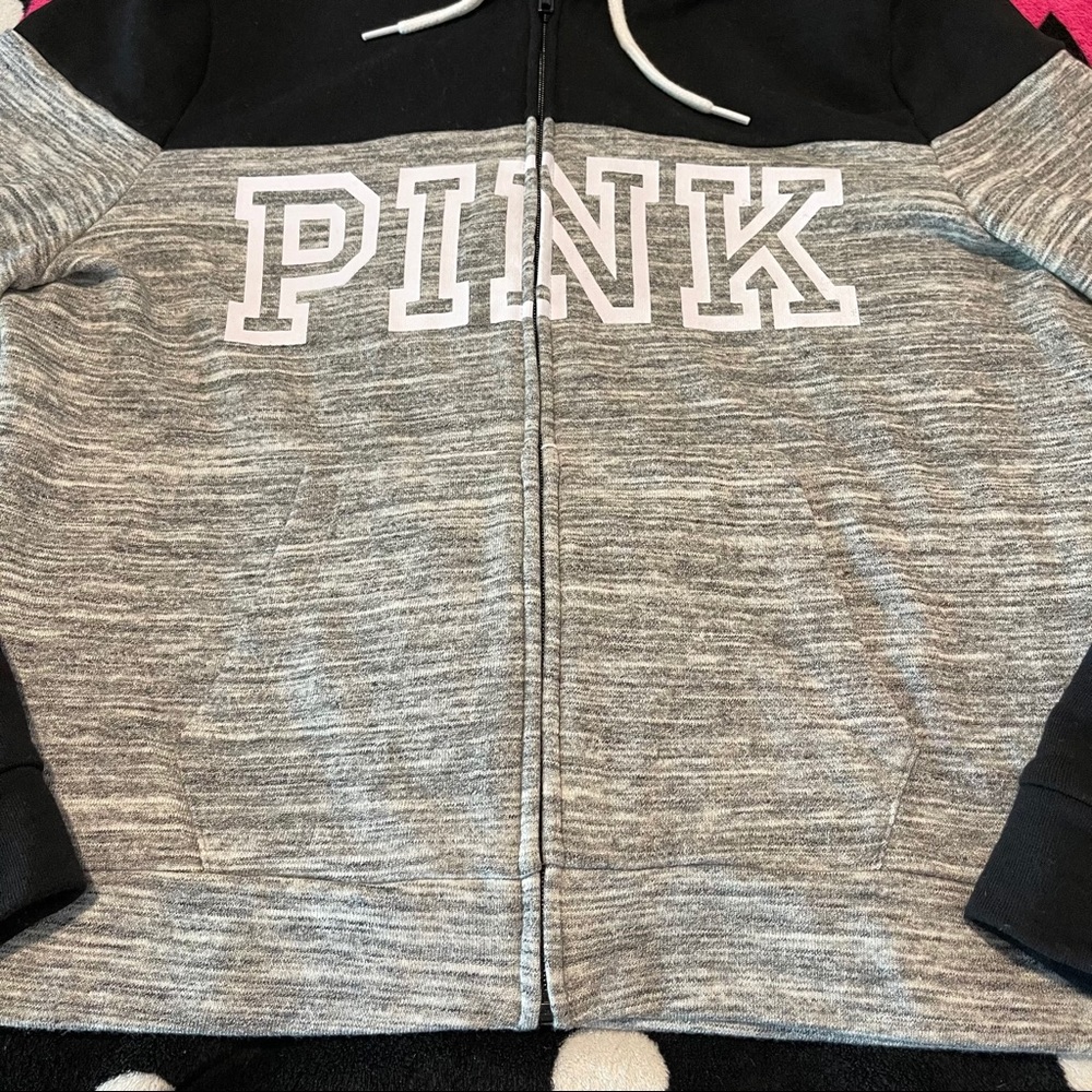 💕 VS PINK 💕 Hoodie Jacket Full Zip Large - Picture 3 of 8
